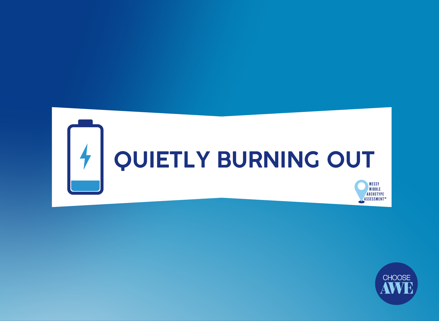 Quietly Burning Out Quietly Burning Out archetype with low battery symbol