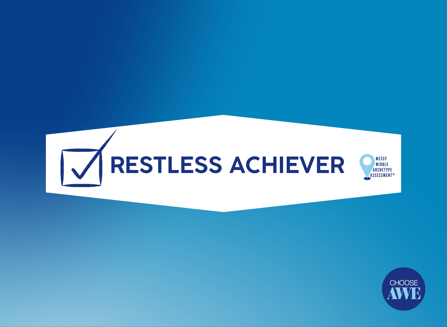 Restless Achiever archetype with upward growth symbol